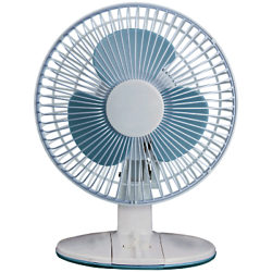 NSA'UK DF-2331 White Desk Fan, 9 Inch